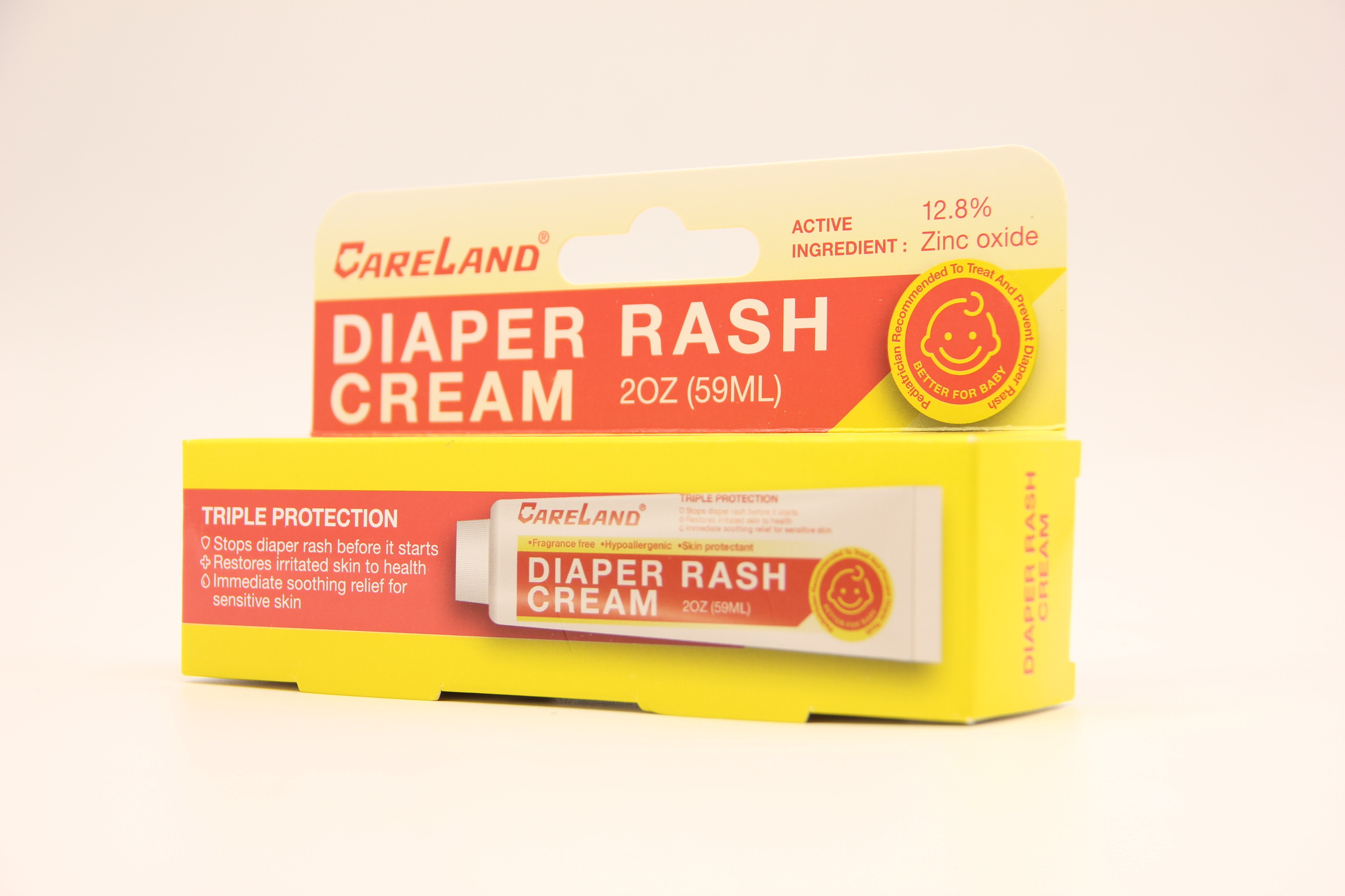 Sensitive Skin Diaper Rash Cream 12.8 Zinc Oxide Pediatrician Recommended OT-150 2oz (59ml)