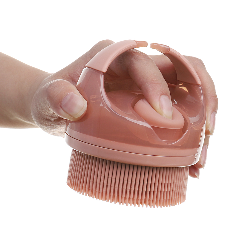 New Design Practical Soft Silicone Massage Cleaning Exfoliating Bathing Shower Brush Plastic Bath Massage Body Scrubber