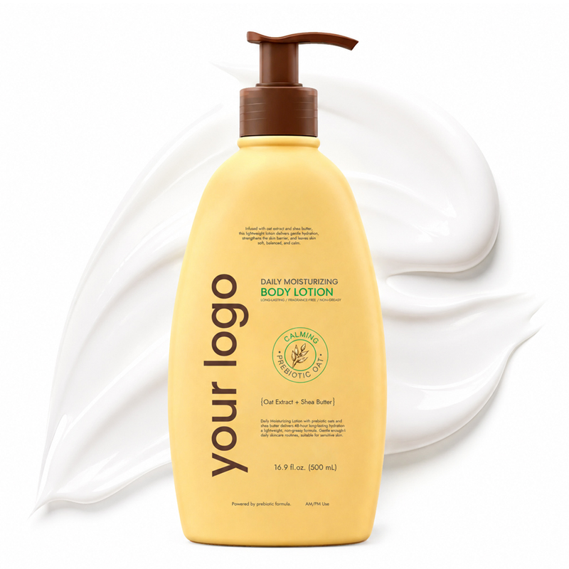 OEM ODM Nourishing Soothing Hydrating Sensitive Skin Relief 24h Long Lasting Natural Colloidal Oatmeal Shea Butter Body Lotion