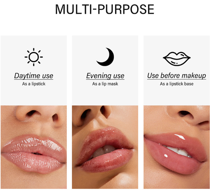 Popular Gray Packaging Lip Lightening Remove Wrinkles Peptide Lip Treatment Private Label