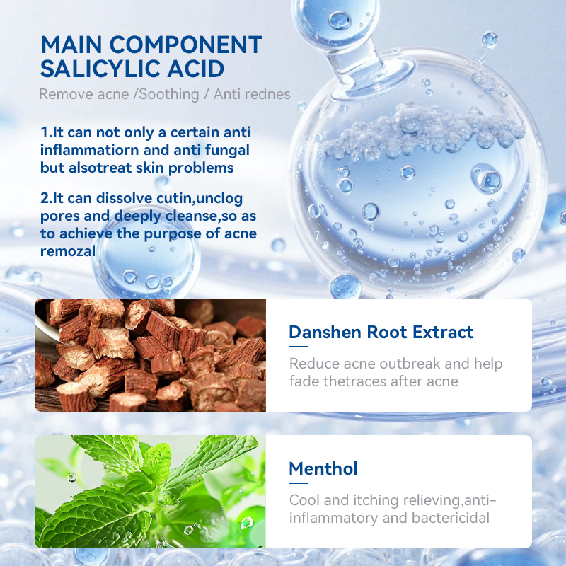 Fast Effective Repair Pimple Scar Anti Spots Removal Gel Smooth Salicylic Acid Skin Shrink Pores Acne Face Cream