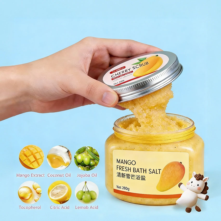 Private Natural Bath Spa Paste Cream Exfoliate Rough Skin Nourish Brighten Oil Control Cleansing Gentle All Skin Body Vitamin C