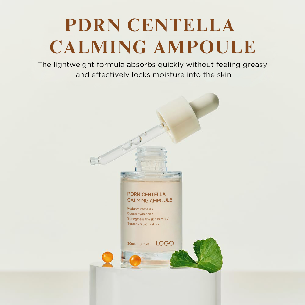 Skincare Oem/Odm Factory Glowing Reduce Redness Face Mositurizer Skin Serum Pdrn Centella Calming Ampoule