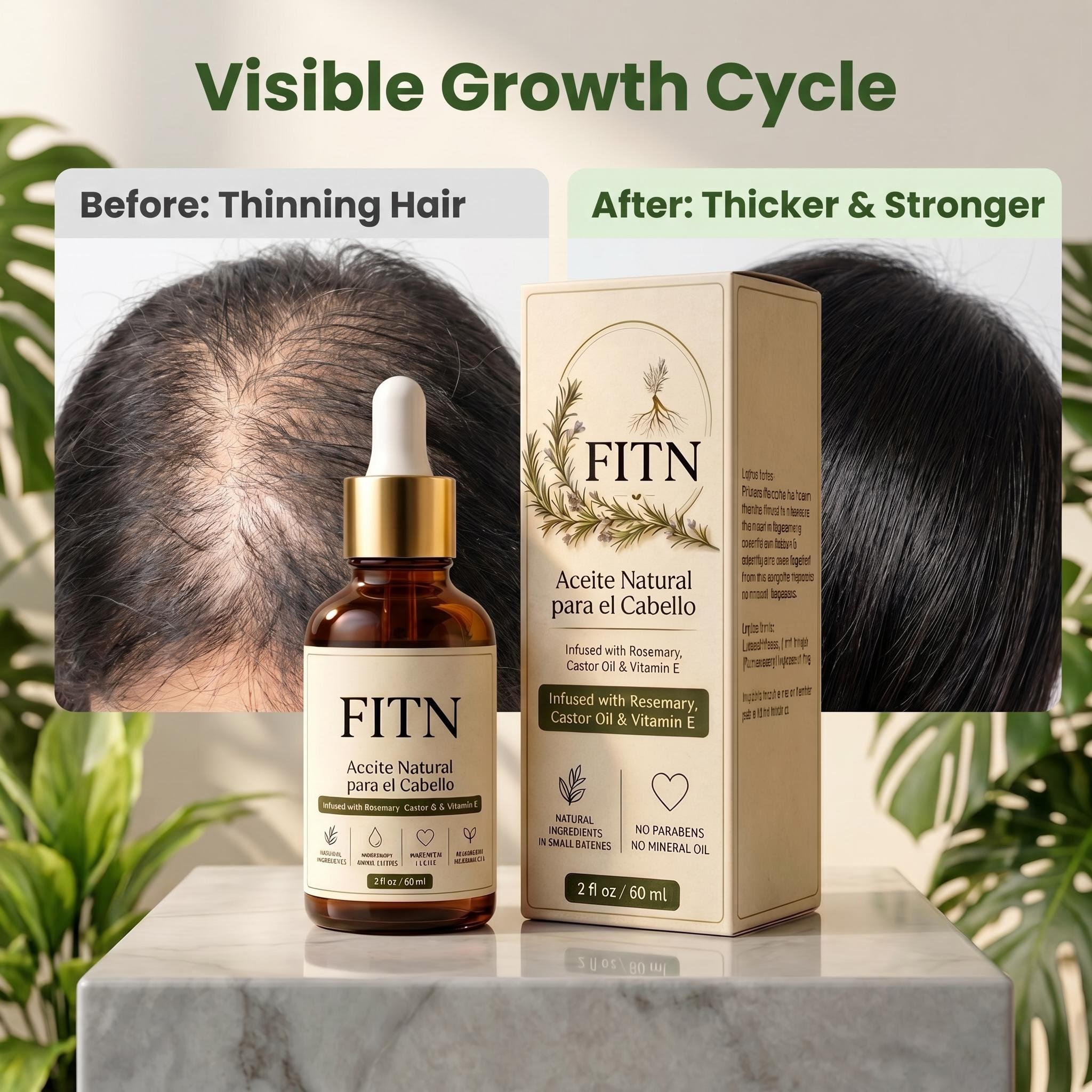 Redensyl 3 Biotin Hair Growth Serum Anti Hair Loss Treatment Scalp Repair Liquid GHK-Cu Peptide Private Label Professional Label