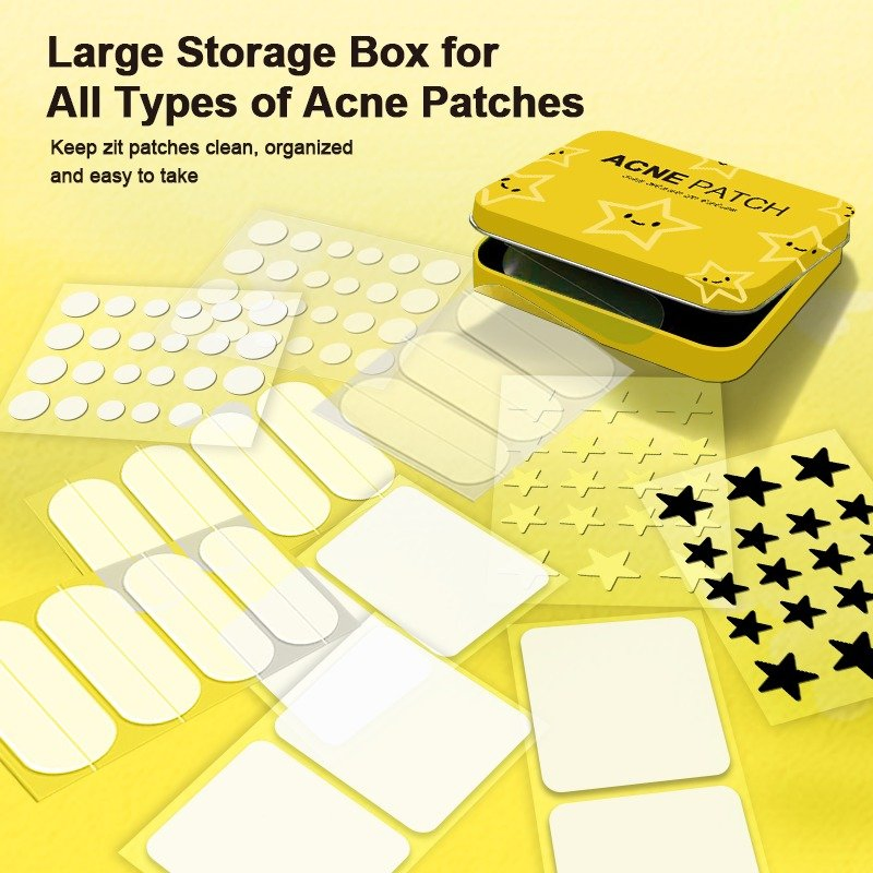 Soothing Skin Repair Acne Patch Oil Control Spot Treatment with Iron Box