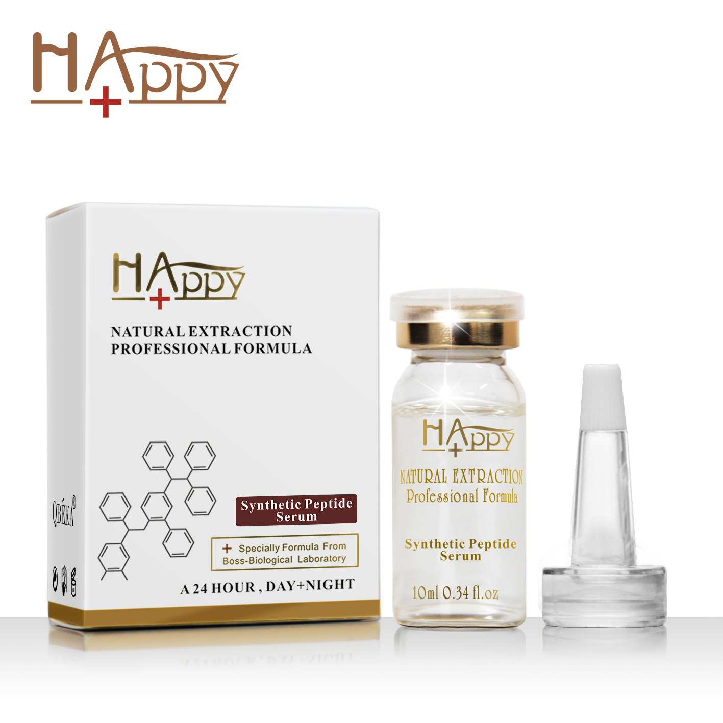 Advanced Multi-Peptide Complex Serum - Effective Happy+ Synthetic Peptide Treatment for Daily Skin Repair and Radiance