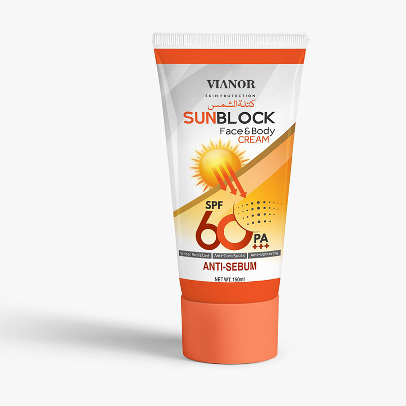 Private Label SPF 50 Oil-Free and Zinc-Oxide Tinted Sunburn Sun Block Sunscreen