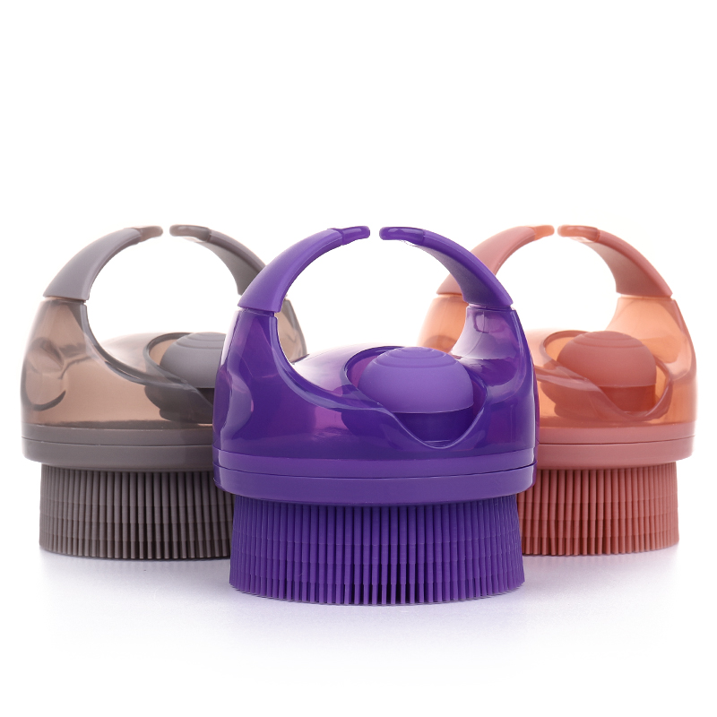 New Design Practical Soft Silicone Massage Cleaning Exfoliating Bathing Shower Brush Plastic Bath Massage Body Scrubber