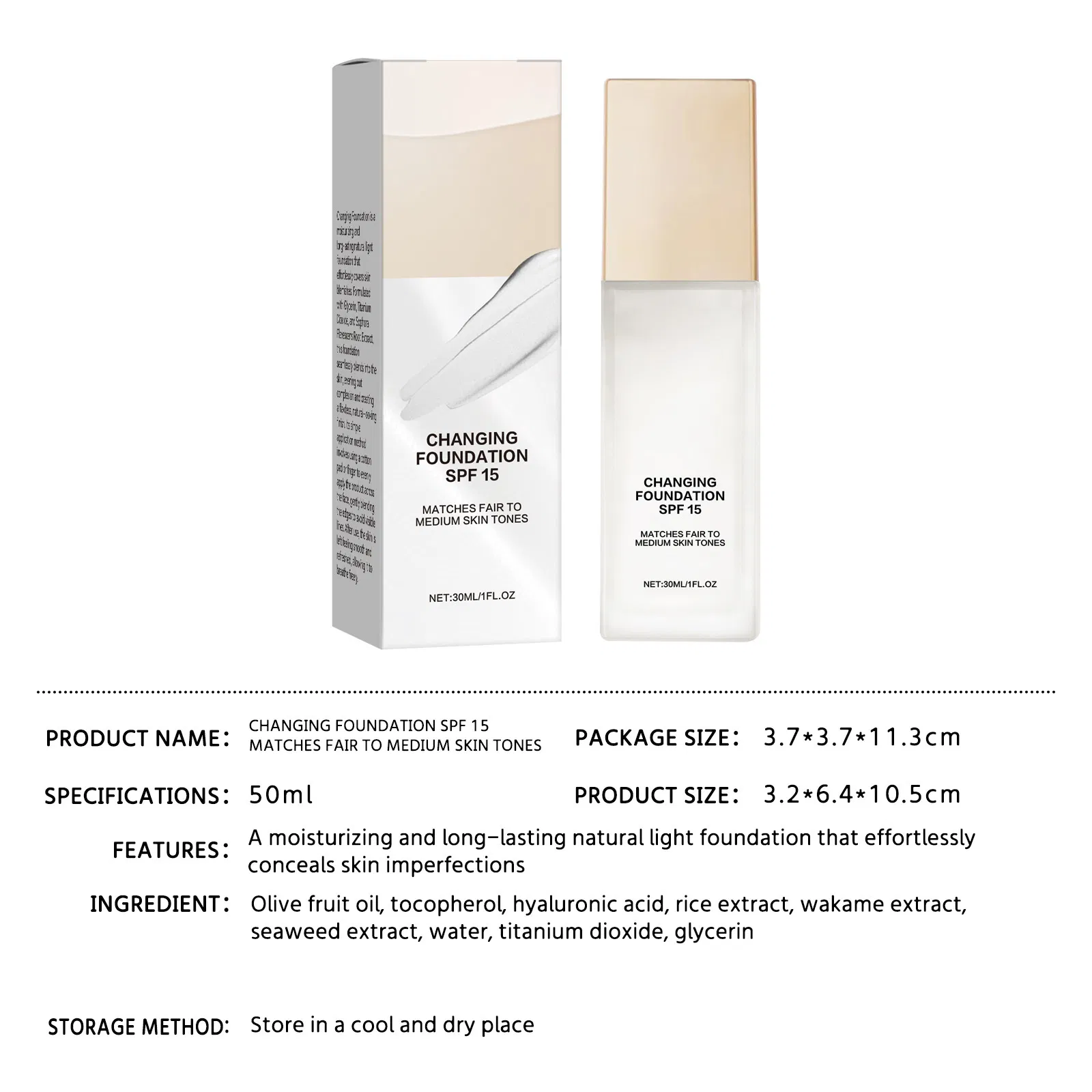 Tinted Sunscreen Cream SPF50 - Product Detail 5