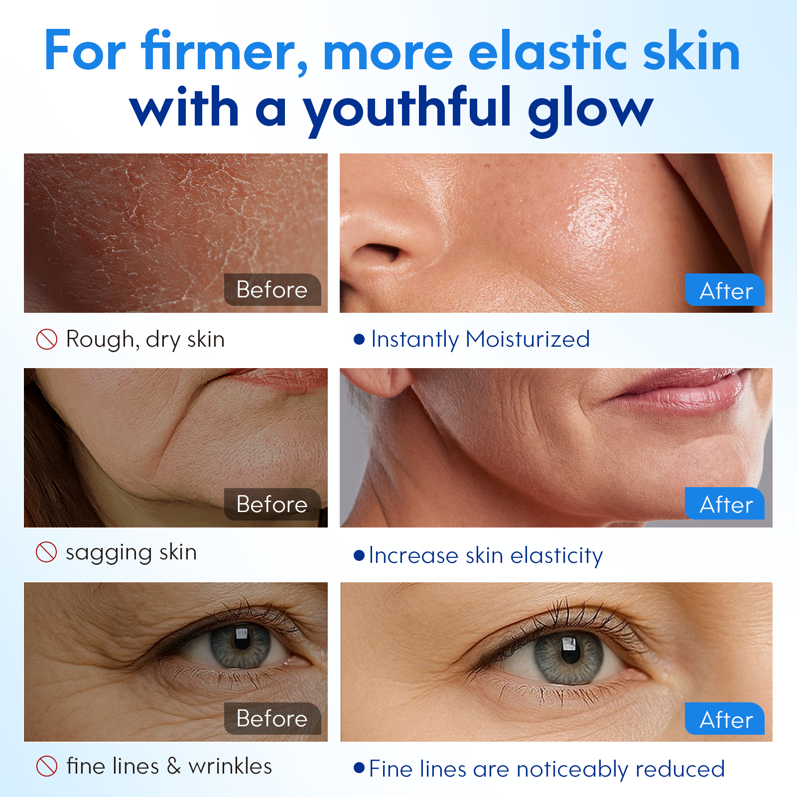 ATOANY High Potency Ghk-cu Collagen Facial Serum Skin Care Advanced Blue Copper Peptide Serum with GHK-Cu Hyaluronic Acid