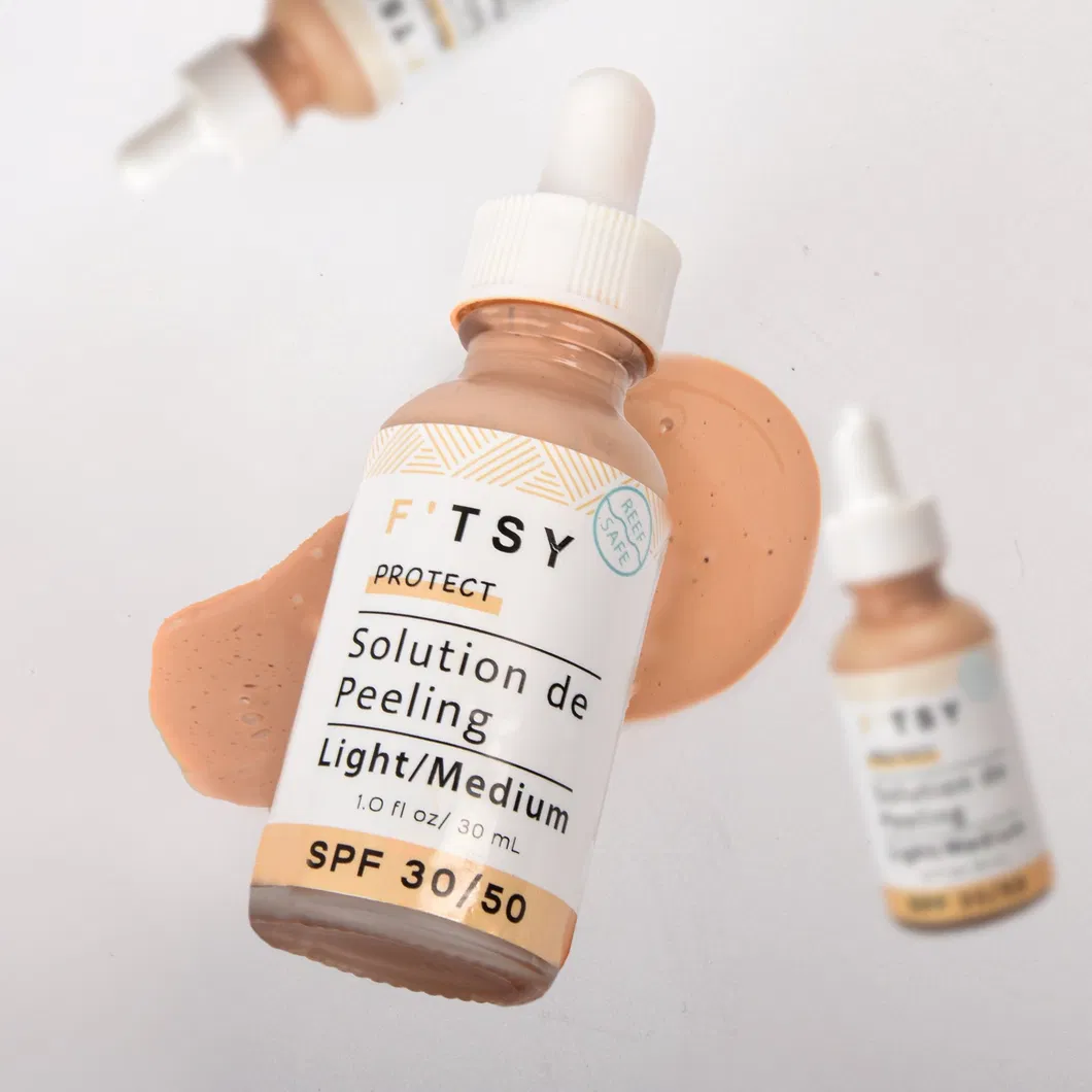 High Quality Cosmetic SPF50 No White Cast Tinted Sunscreen Serum