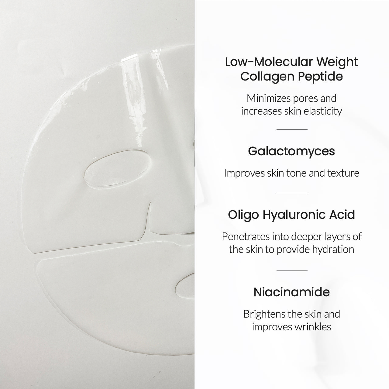 Hydratation Power Hyaluronic Firming Night Skincare Collagen Mask Face Daily Peptide Wrinkle Under Wrinkles