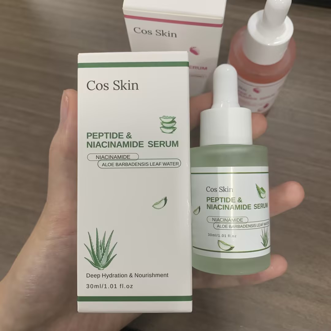 Advanced Niacinamide Face Serum Tremella Fuciformis Anti-Aging Smoothing Firming Peptide Face Serum for US Markets Bulk