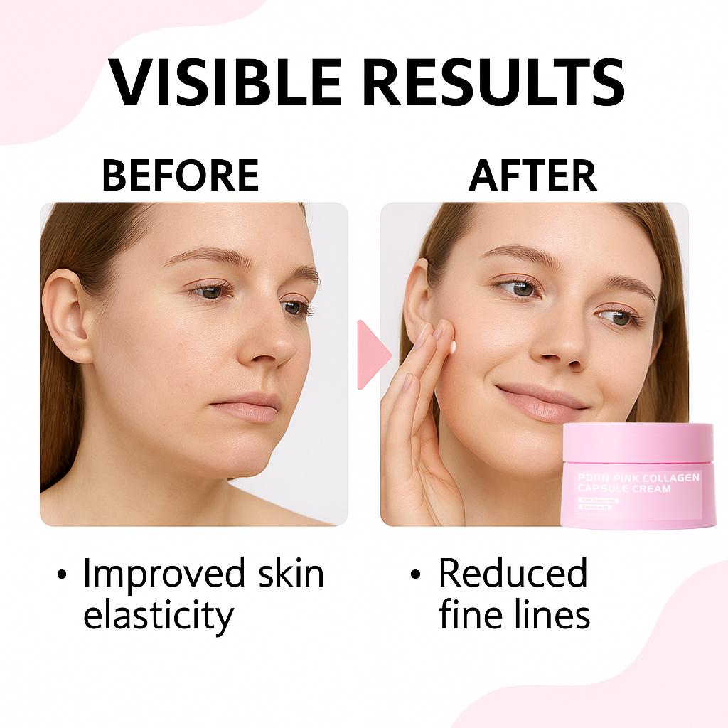 Wholesale Salmon DNA Ceramide Niacinamide Face Moisturizing Cream Korean Skincare Peptide PDRN Pink Collagen Capsules Face Cream