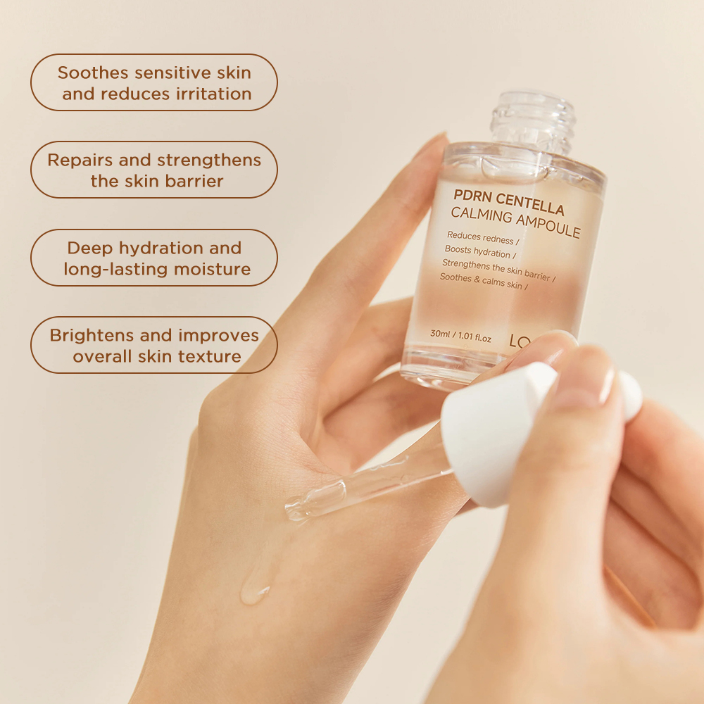 Skincare Oem/Odm Factory Glowing Reduce Redness Face Mositurizer Skin Serum Pdrn Centella Calming Ampoule