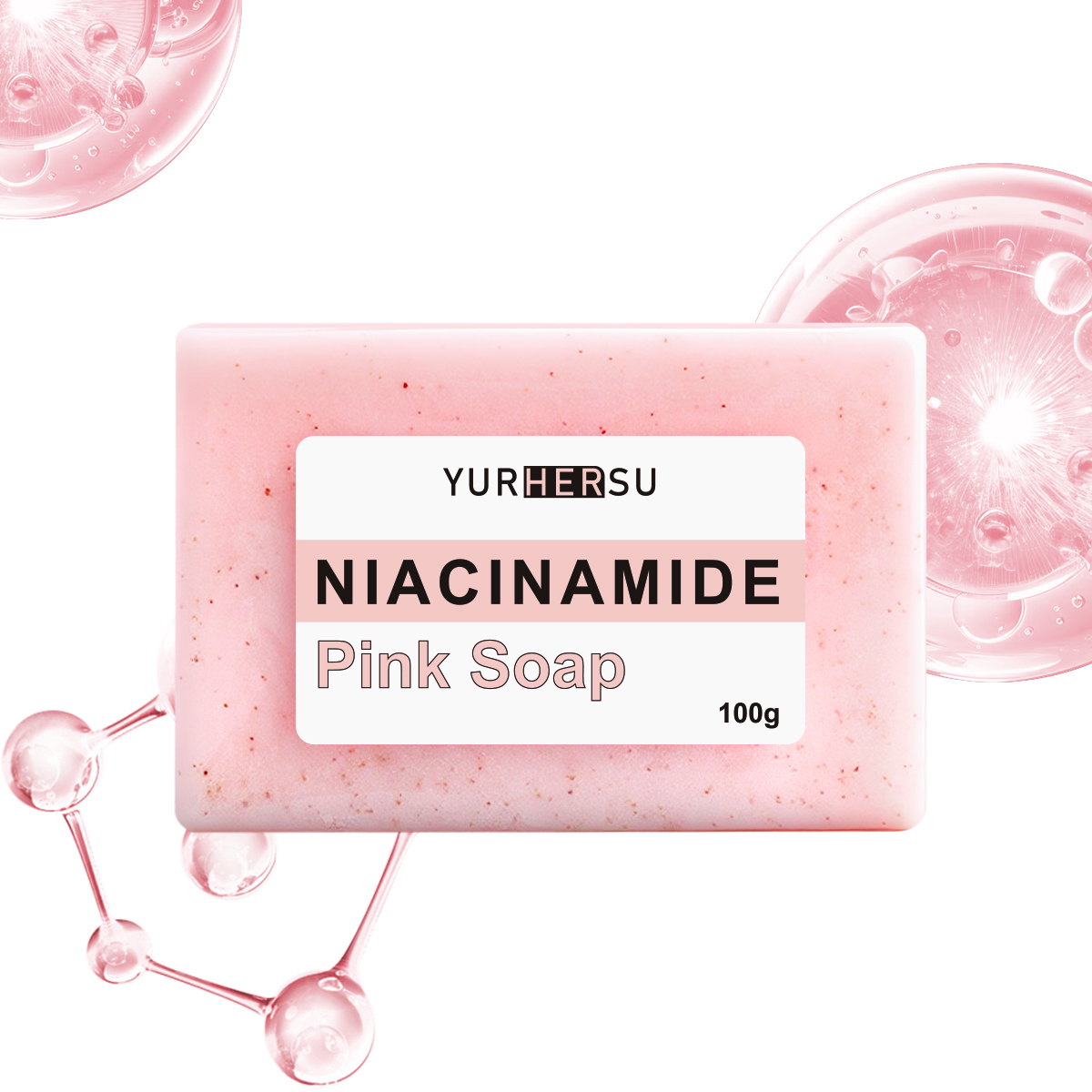 Private Label Niacinamide Face &amp; Body Soap - Gentle Exfoliation &amp; Oil Control, Fights Dullness Naturally