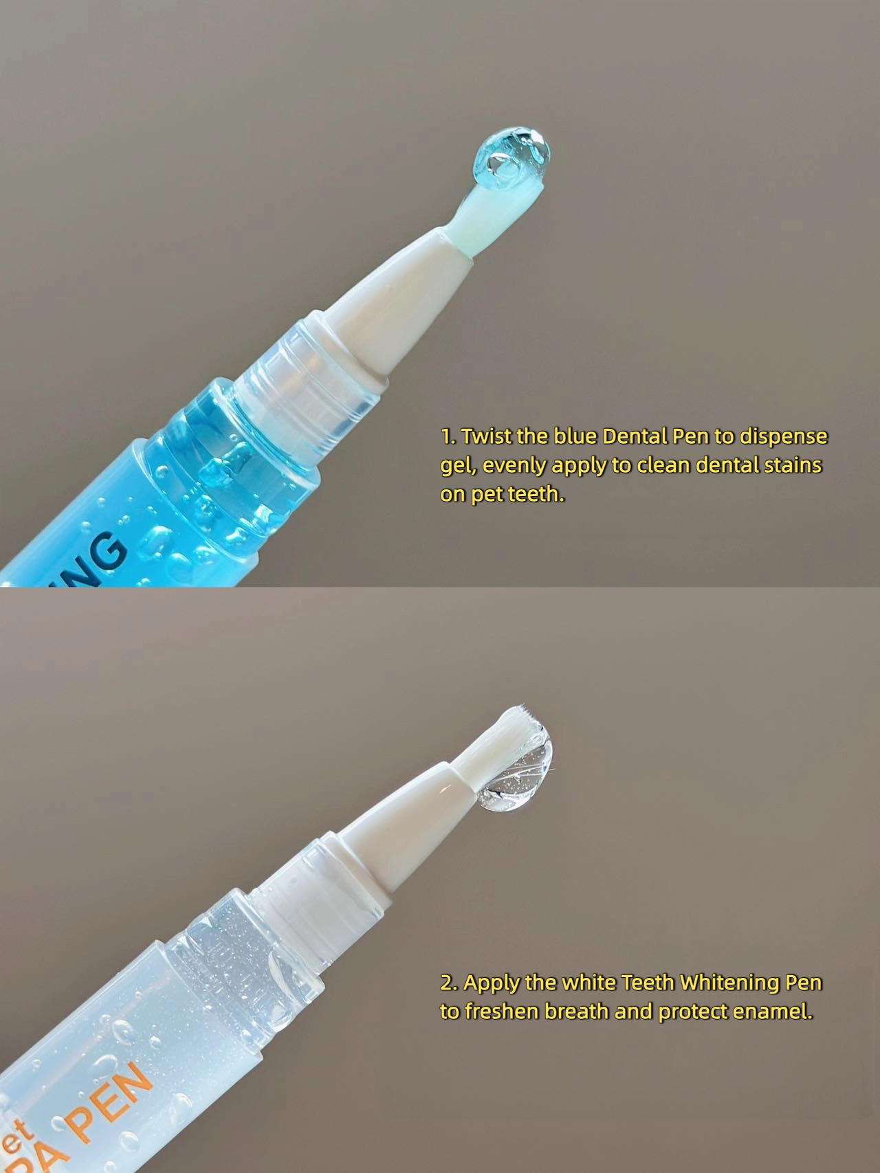 Dog &amp; Cat Teeth Cleaning Brush Gel Tartar Plaque Remover Fresh Breath Tooth Stain Deodorant Repair Gum Non Toxic Oral Care