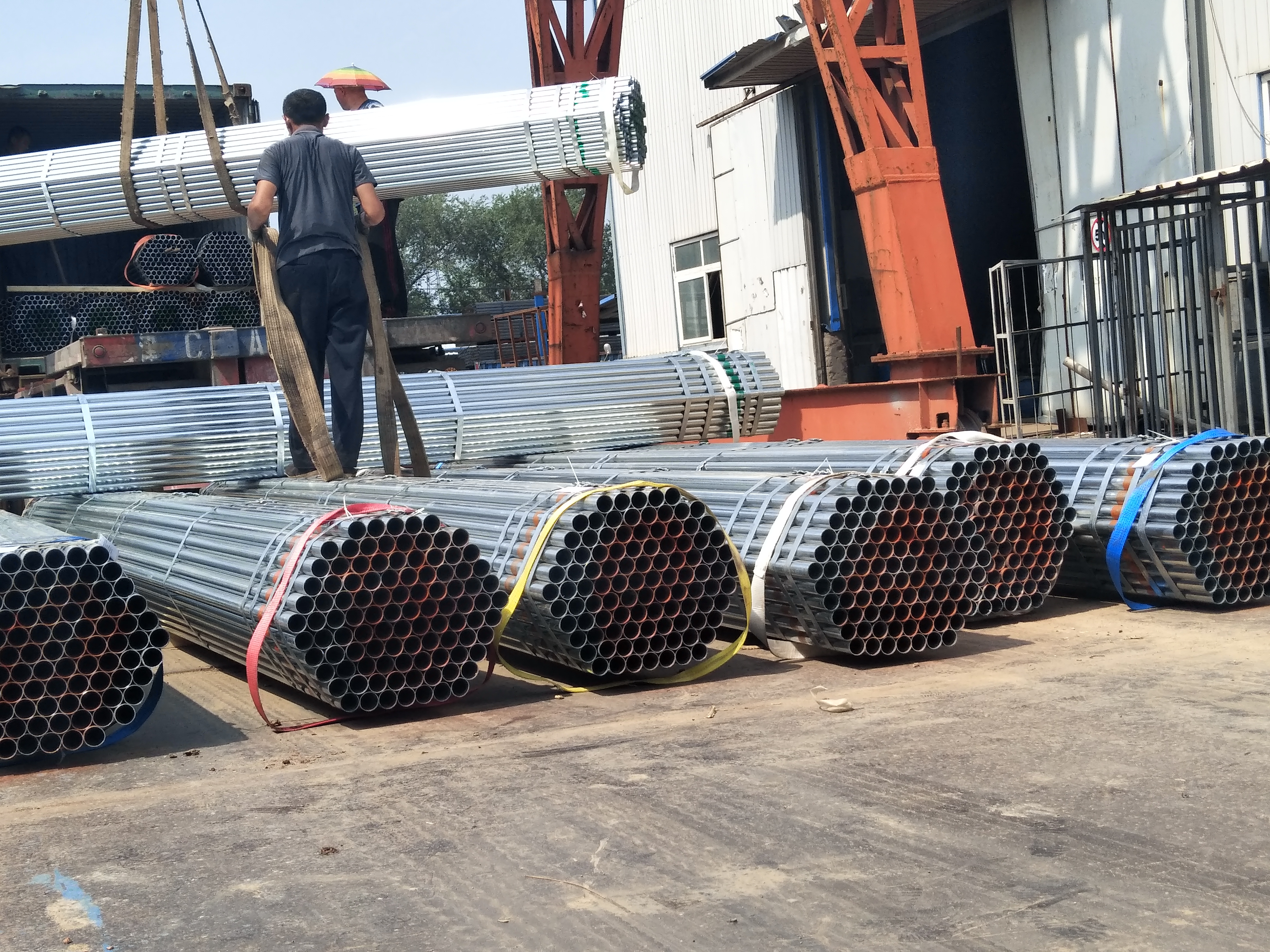 Finished Pipes Storage Yard