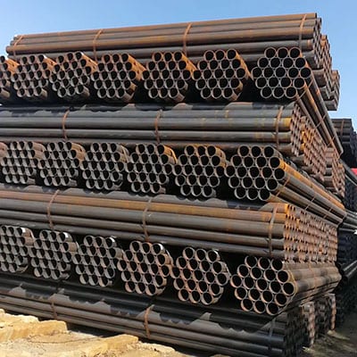 China Weld Steel Tube Q345 black welded pipe  metal building materials customized welded steel pipes Gi galvanized ERW carbon steel  Supplier, Factory