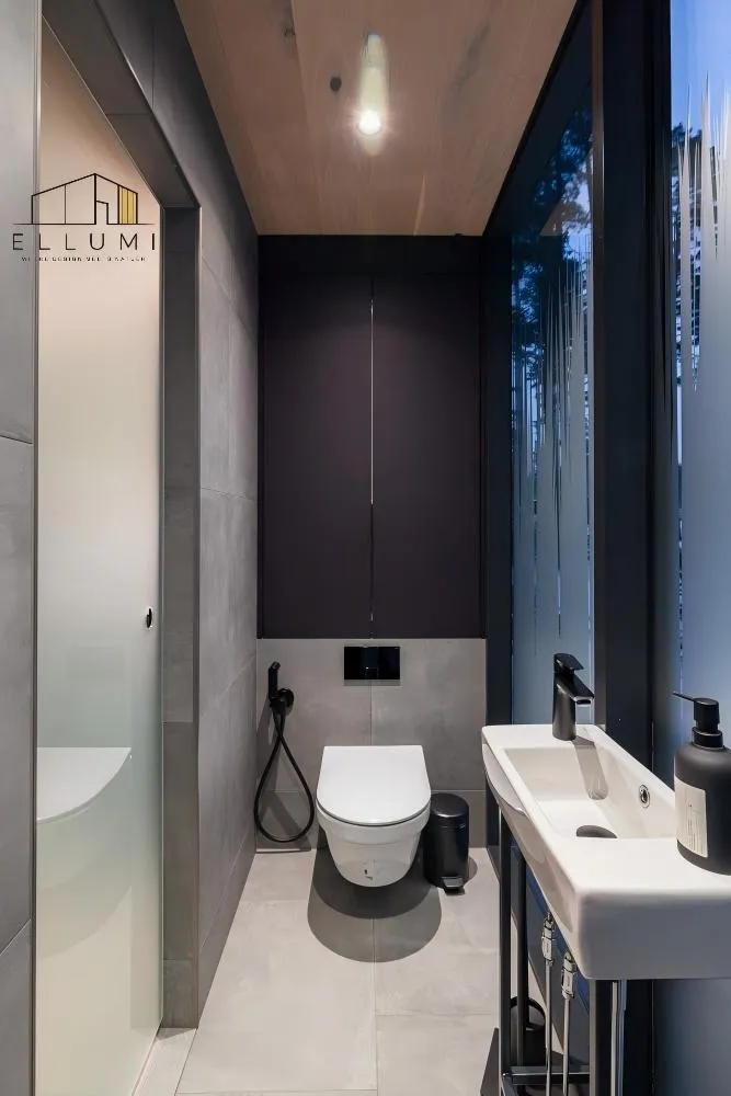 Casa Contenedor Prefabricada Modular Cabaña Pared de Vidrio Casa Pequeña Proyecto de Villa de Vacaciones