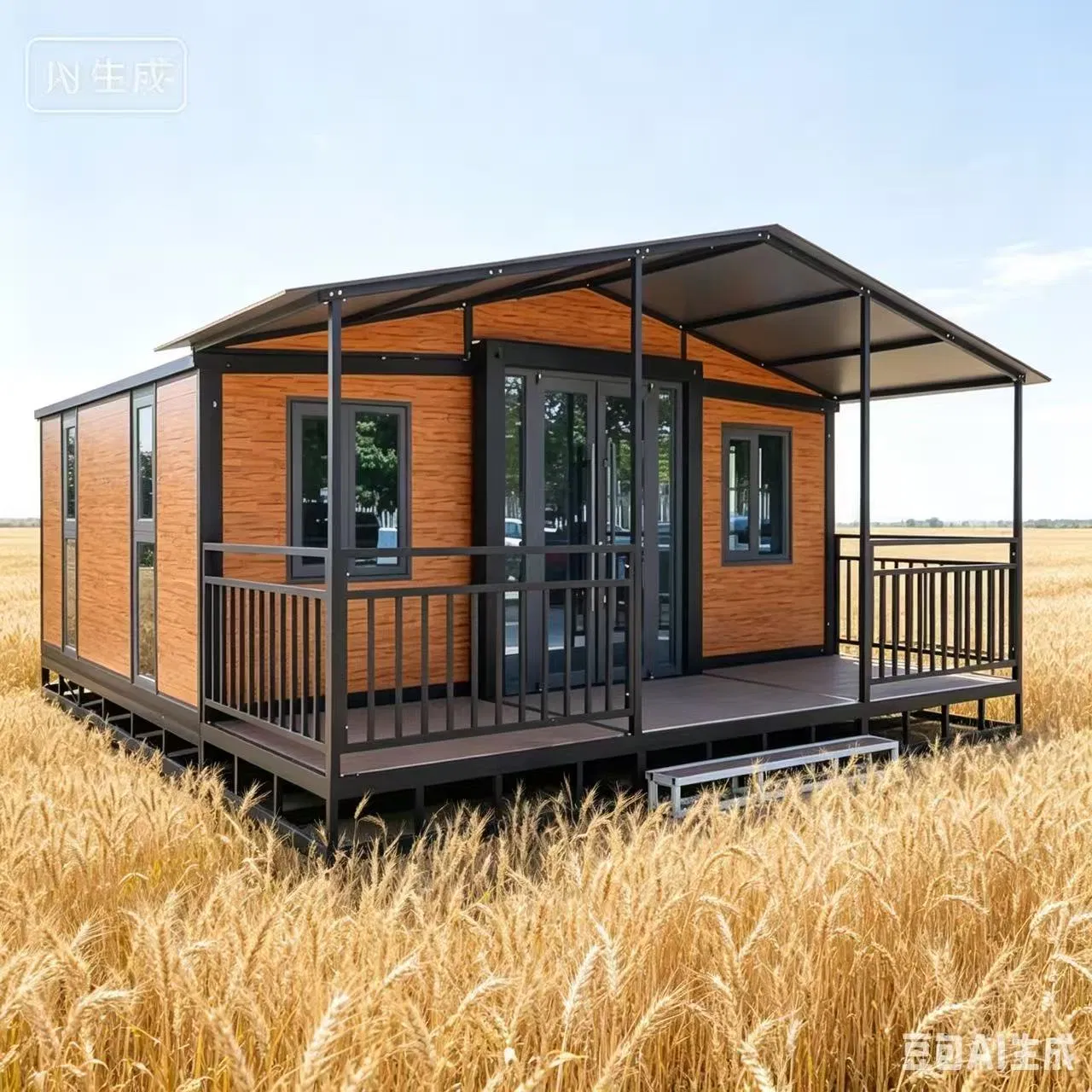 Precio de fábrica casa modular móvil prefabricada de lujo casa cápsula espacial portátil moderna residencia casa prefabricada hotel mini portátil manzana