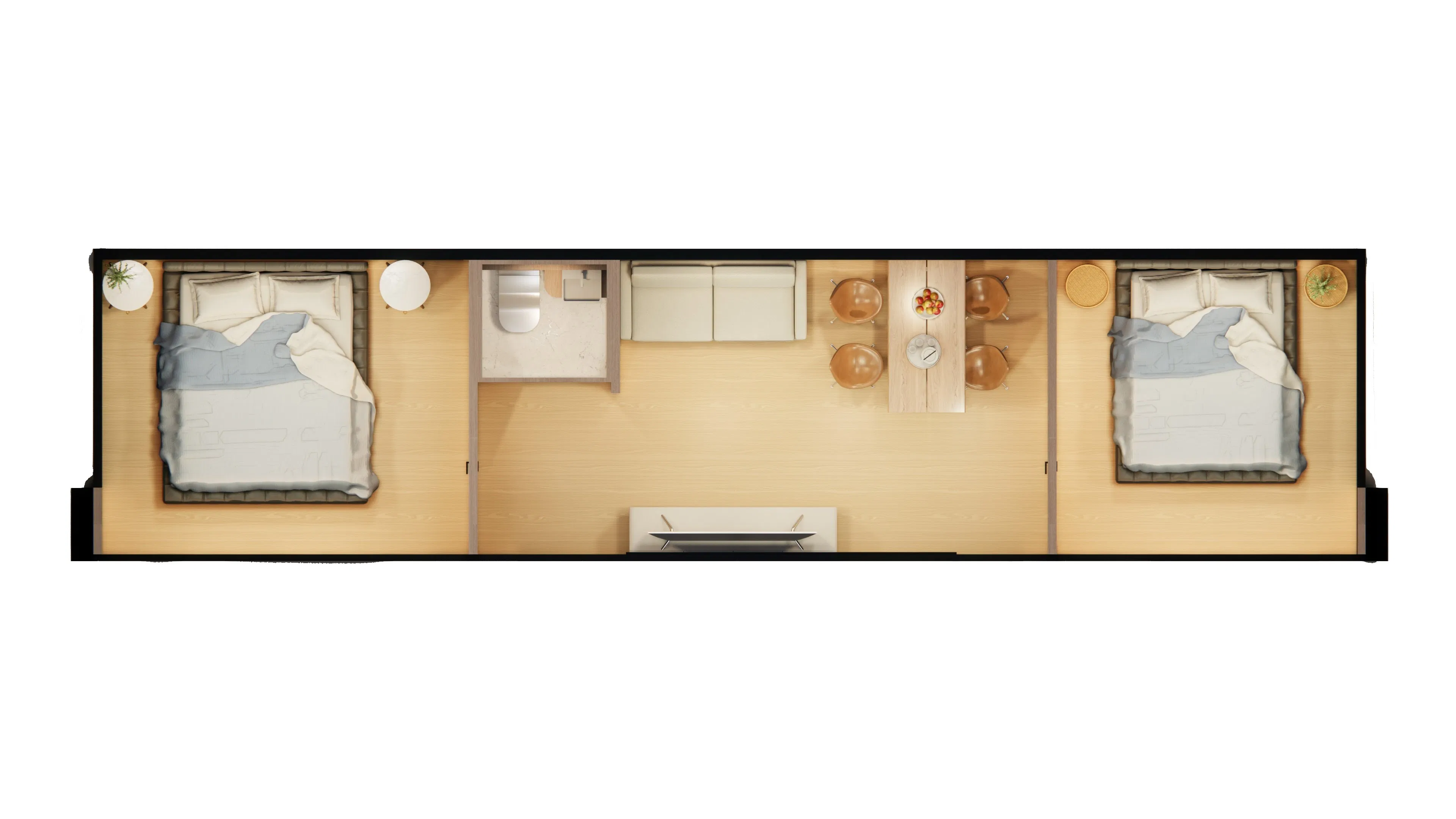 Vivienda Expandible Directa de Fábrica para Inversores de Parques de Casas Rodantes Modular Global