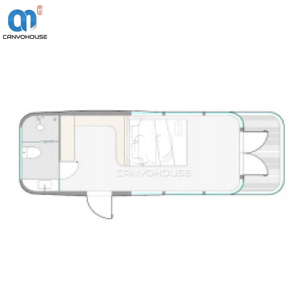 Fabricación de casas contenedor de estructura de acero con alta utilización del espacio, hogar modular de lujo para áreas residenciales de migrantes