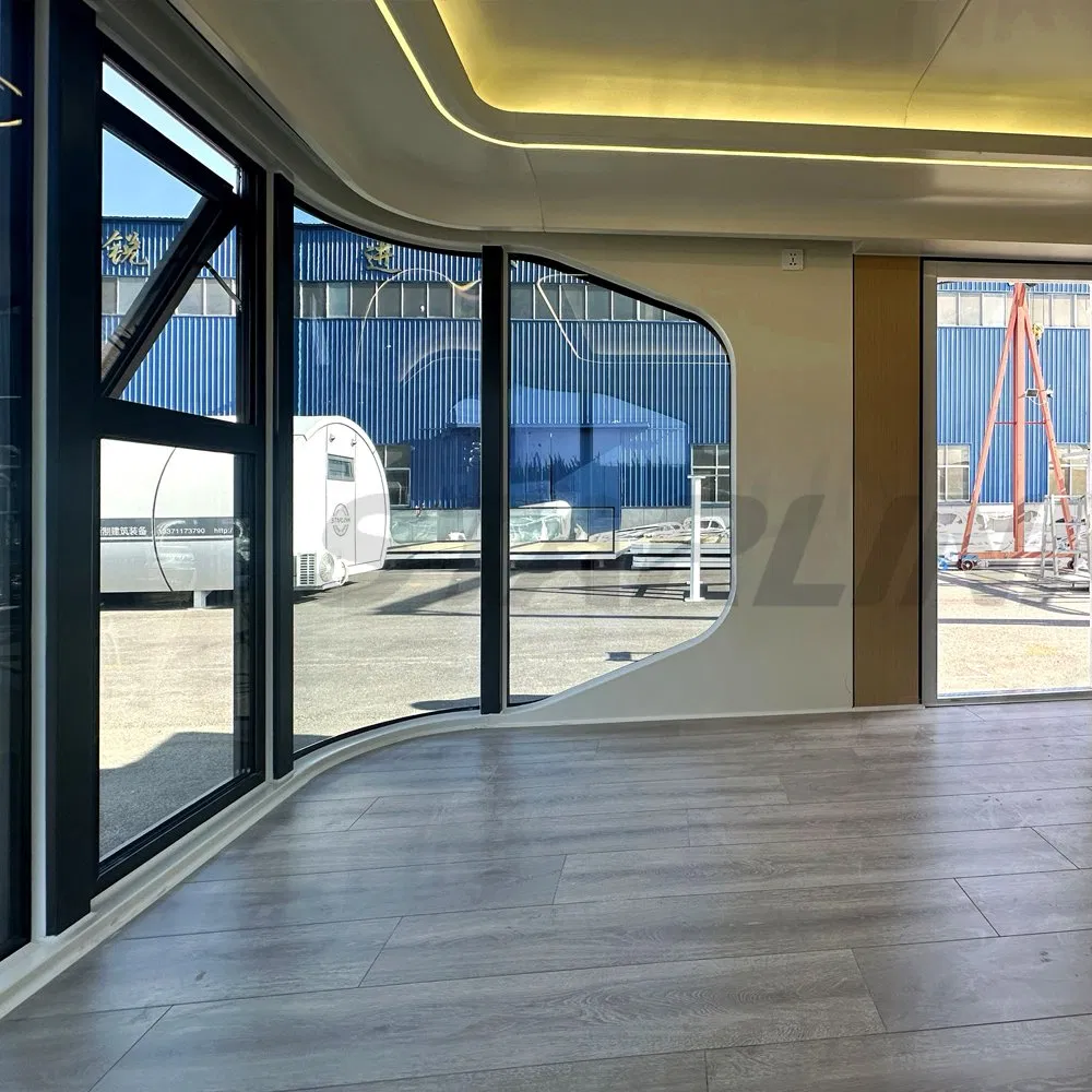 Contenedor modular móvil de cápsula espacial de alta calidad, casa prefabricada de contenedor de envío