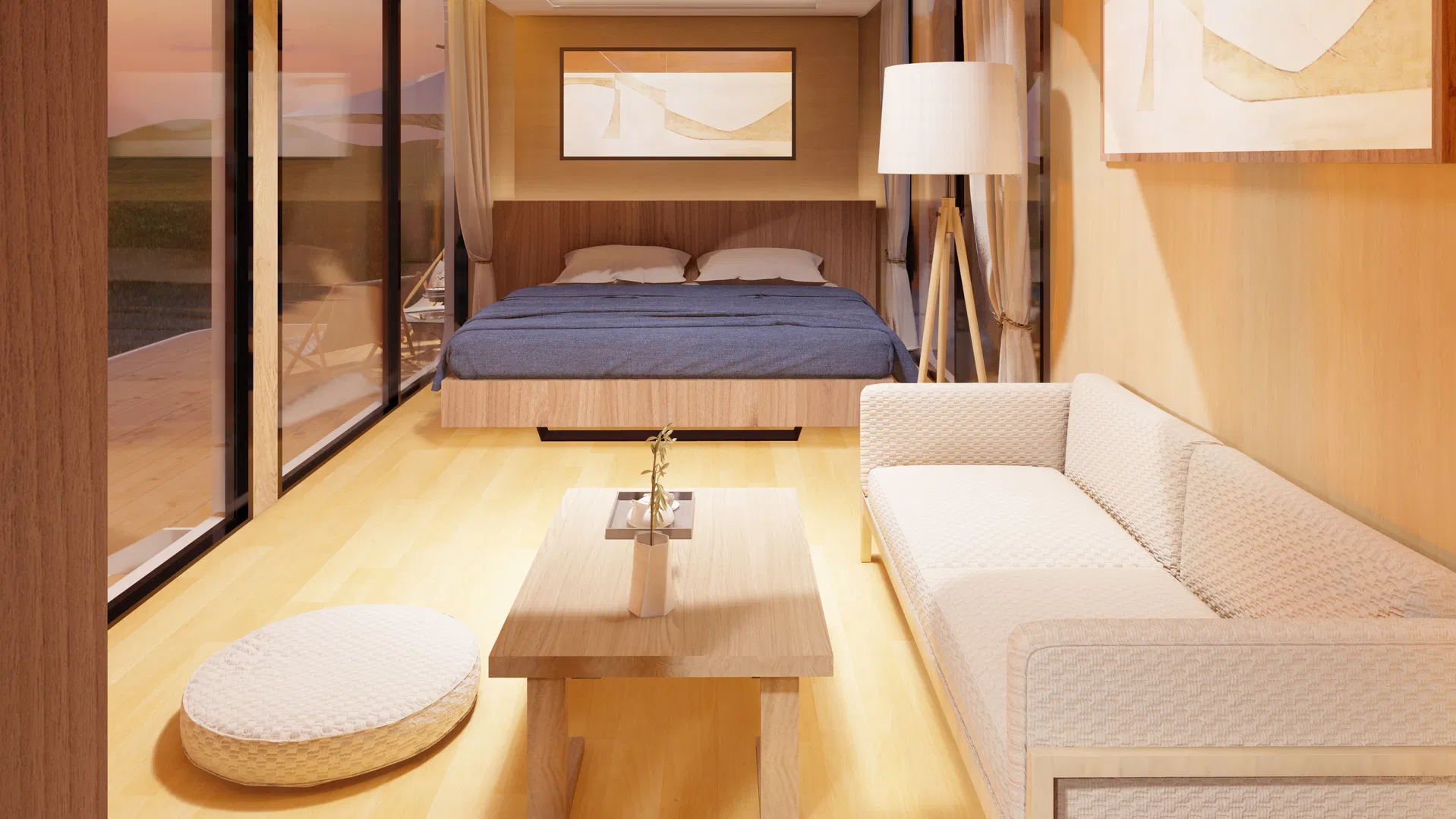 Z1-CT003 Pequeñas casas residenciales móviles modulares expandibles de contenedores ecológicos y inteligentes