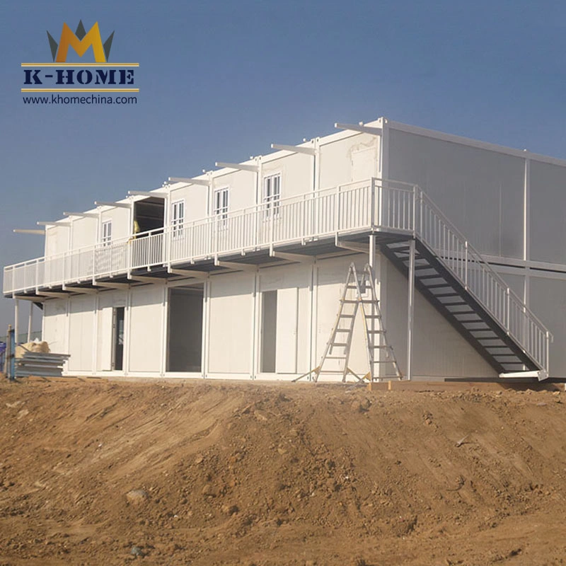 20FT Alojamiento de dormitorio en un sitio de construcción de contenedores modernos