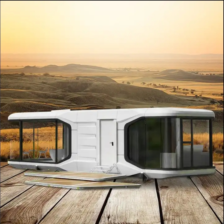 Hogares prefabricados de lujo, pequeñas casas móviles, cápsulas residenciales modulares prefabricadas