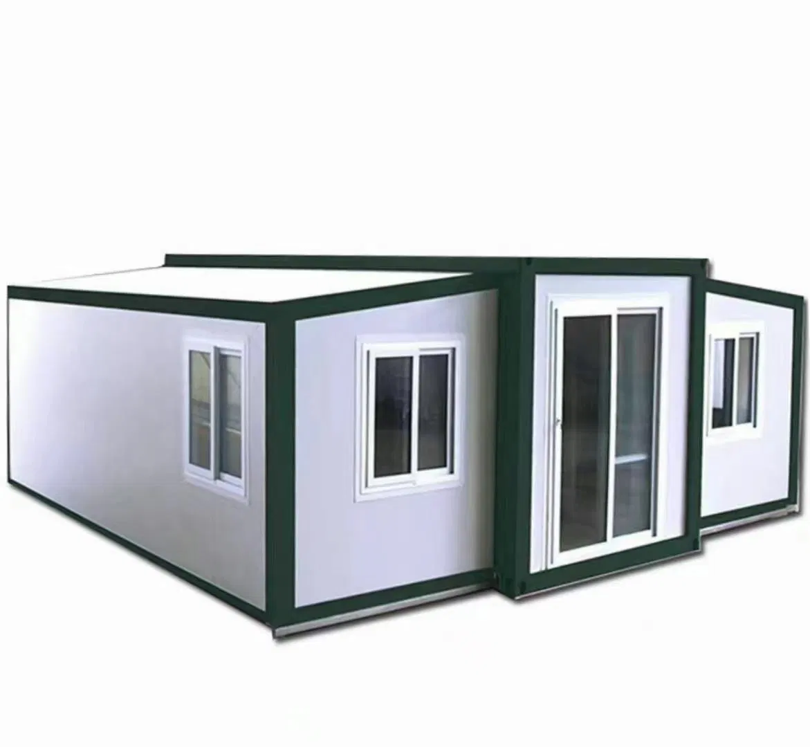 20FT/30FT/40FT Casa contenedor móvil flexible modular y prefabricada con dormitorio y baño para albergue, pequeña villa, hogar diminuto