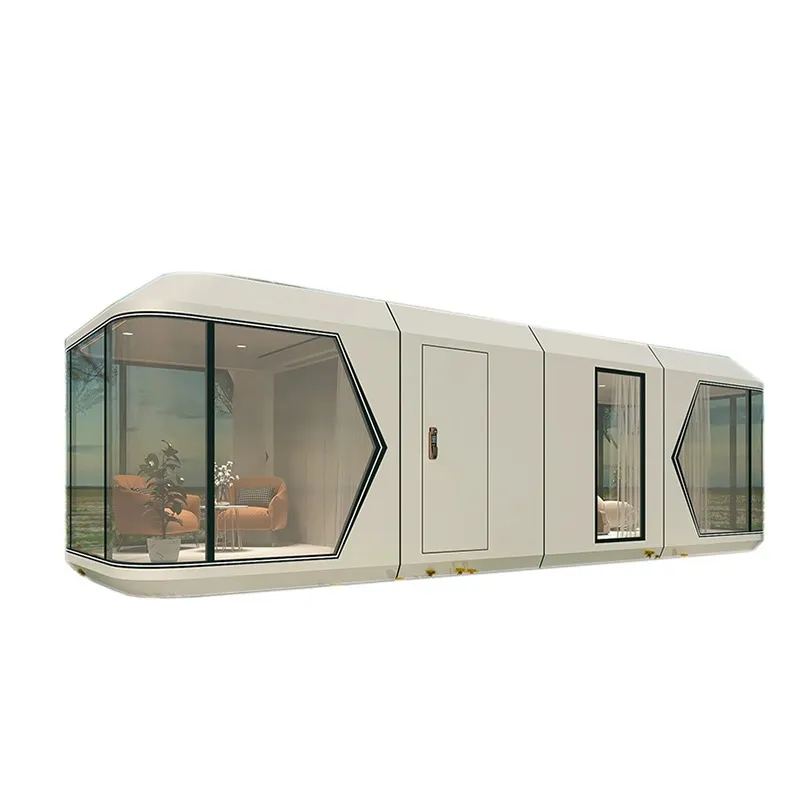 Hogares prefabricados de lujo, pequeñas casas móviles, cápsulas residenciales modulares prefabricadas
