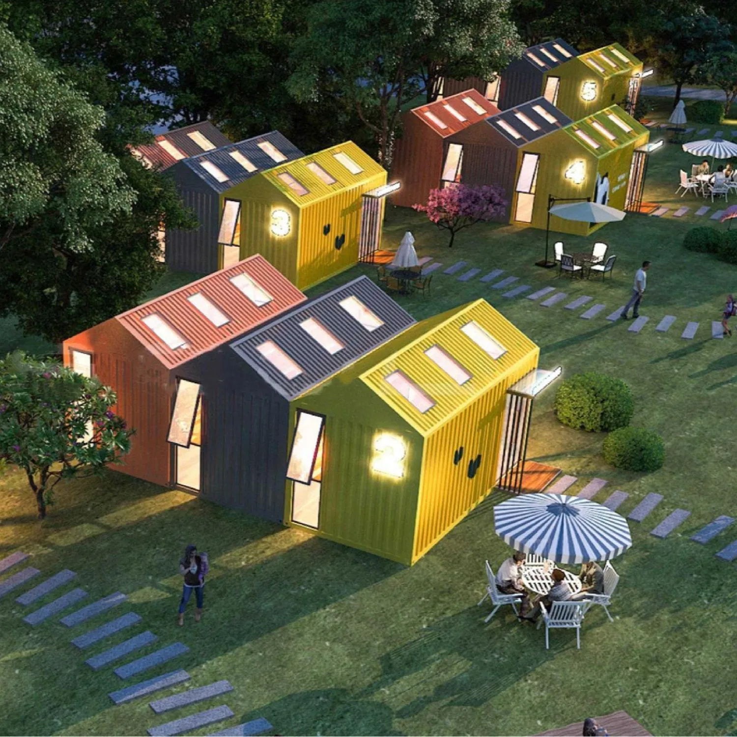 Casa Contenedor de Manzana Casa Prefabricada Pequeña Hogar Energéticamente Eficiente Casa Modular Hotel Cabaña para Grupos Internacionales de Hoteles