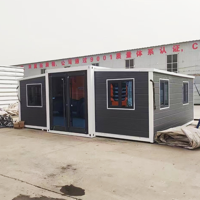 Casa contenedor fabricada en China, casa prefabricada de lujo residencial, casas contenedoras plegables, de bajo costo con baño y dormitorio