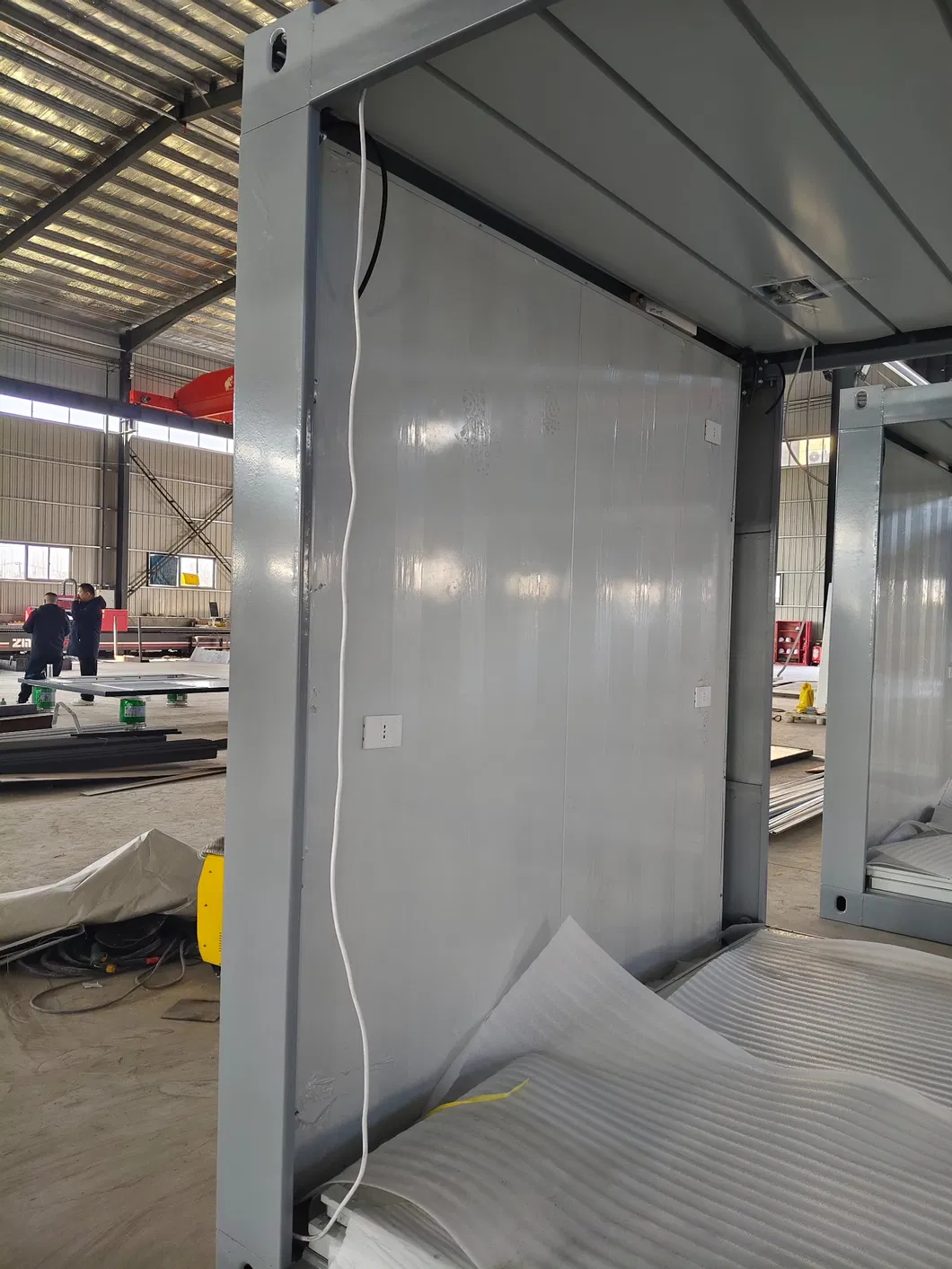 Fábrica 20FT Casa Contenedor de Acero Plegable Tipo Z Oficina de Deslizamiento Plegable Diseño Moderno Hogar Prefabricado Portátil