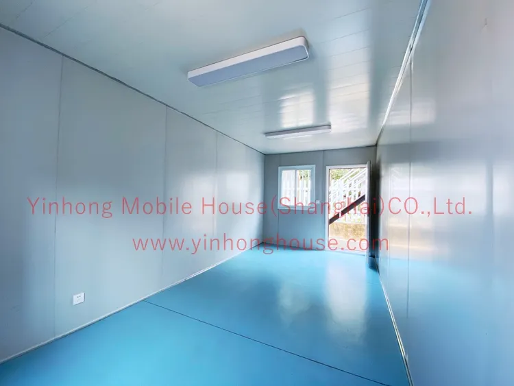Detalle de montaje rápido de casa contenedor