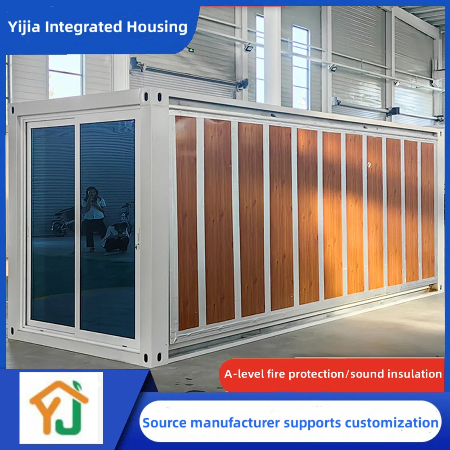 Exportación de China de vivienda de expansión de doble ala, vivienda temporal dedicada para uso posterior a desastres, plegable y reutilizable, vendida directamente por los fabricantes