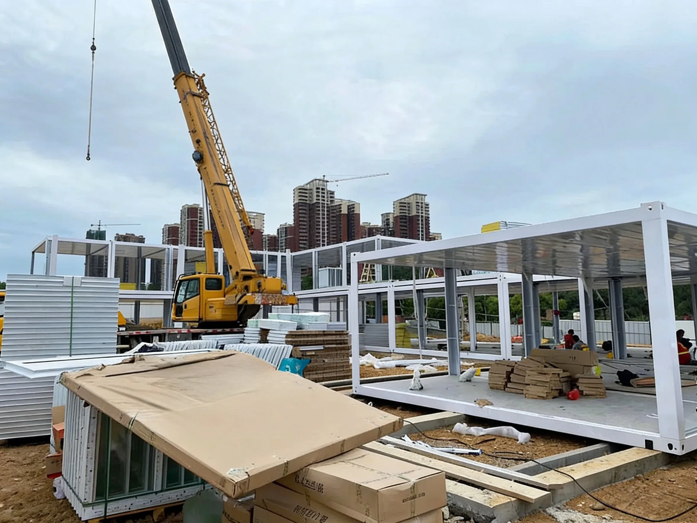 Hogar modular de contenedor de uso comercial, residencial y multifuncional