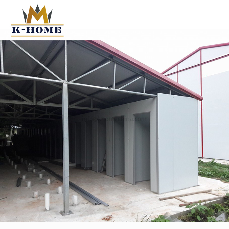 Casa familiar de construcción rápida y económica, hogar modular prefabricado modificado