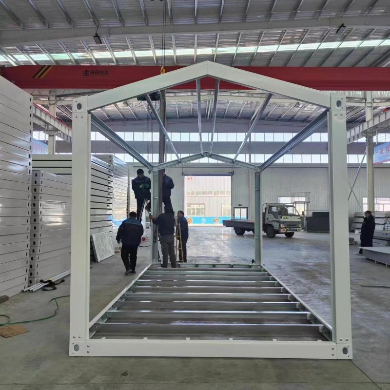 Estructura de acero de bajo costo de ensamblaje rápido, casa contenedor prefabricada, almacén pequeño prefabricado, apartamento modular residencial, casa móvil plegable ecológica