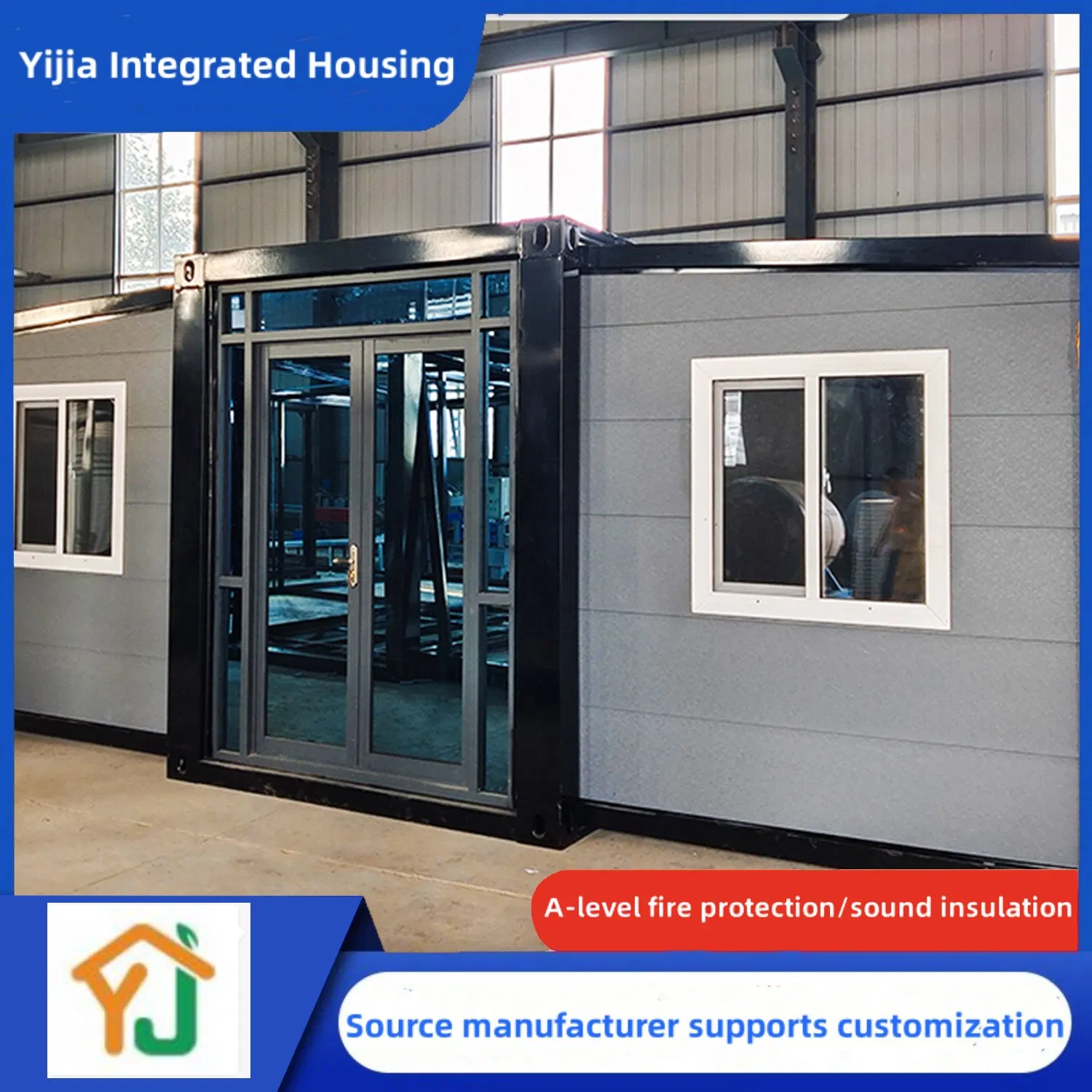 Vivienda de expansión, vivienda temporal dedicada para uso posterior a desastres, plegable y reutilizable, vendida directamente por los fabricantes