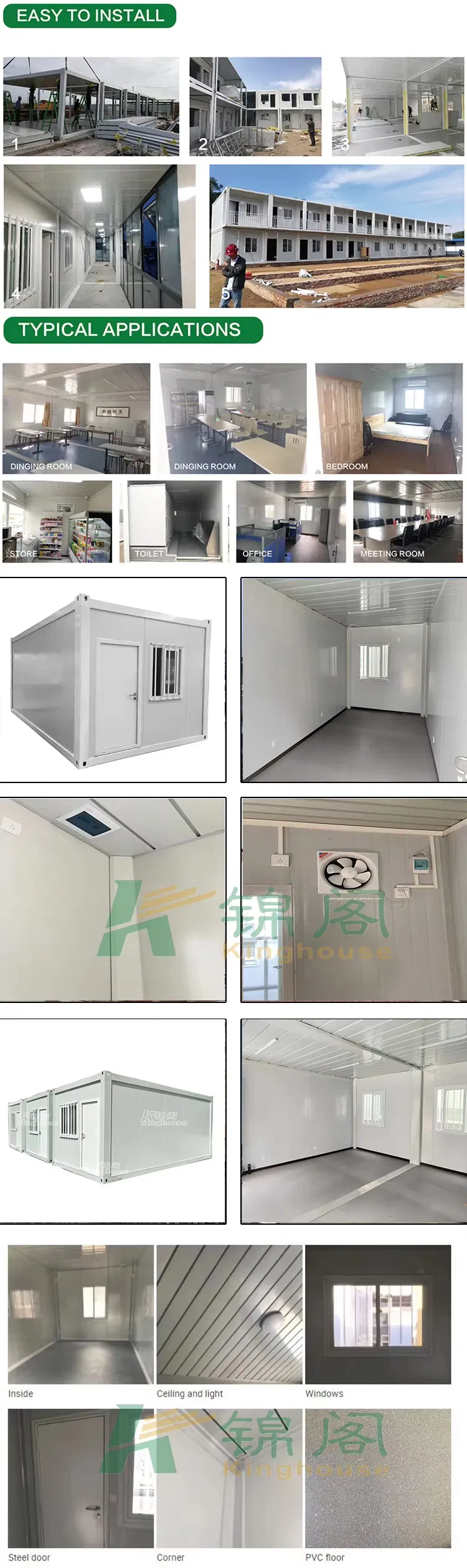 Espacio de vida en casa pequeña con almacenamiento inteligente y diseño compacto de casa plegable