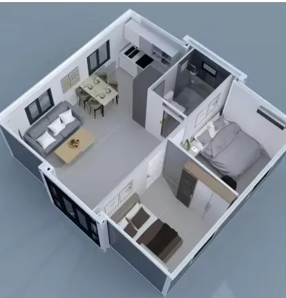 40FT Casa Modular Expandable de Lujo Portátil y Plegable para Vida Familiar