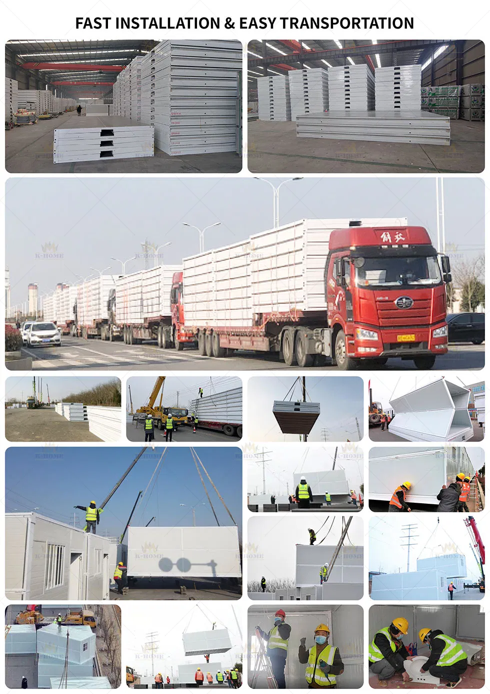 Campamentos de construcción temporales vivienda modular