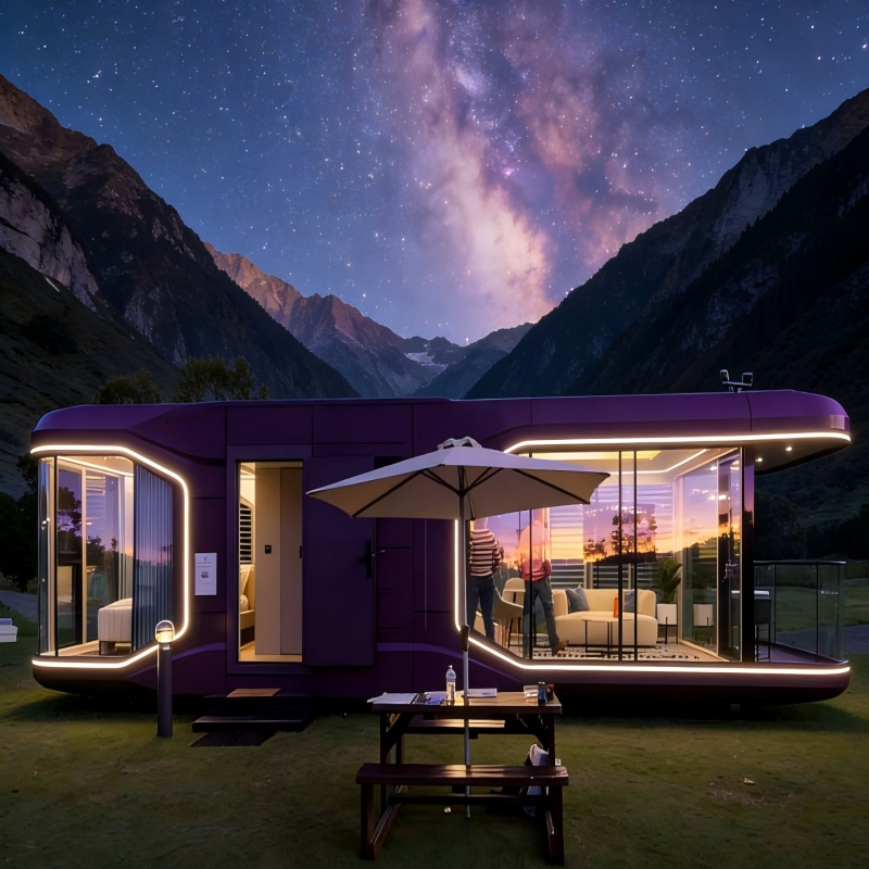 Hogares inteligentes, casas modulares, casas móviles, hoteles prefabricados de lujo, casas tipo cápsula espacial