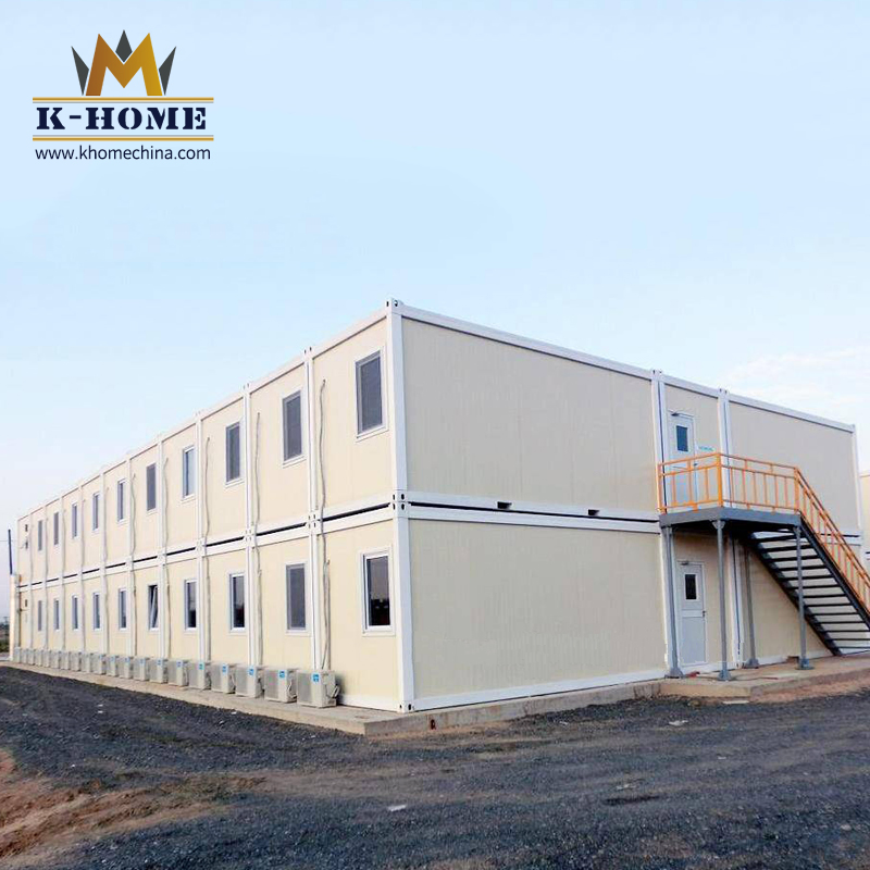 20FT Alojamiento de dormitorio en un sitio de construcción de contenedores modernos