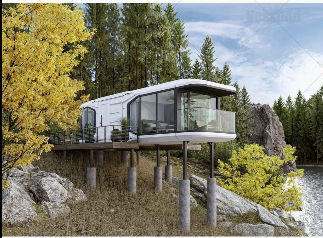 Casa Prefabricada Sostenible de Energía Solar y Eólica