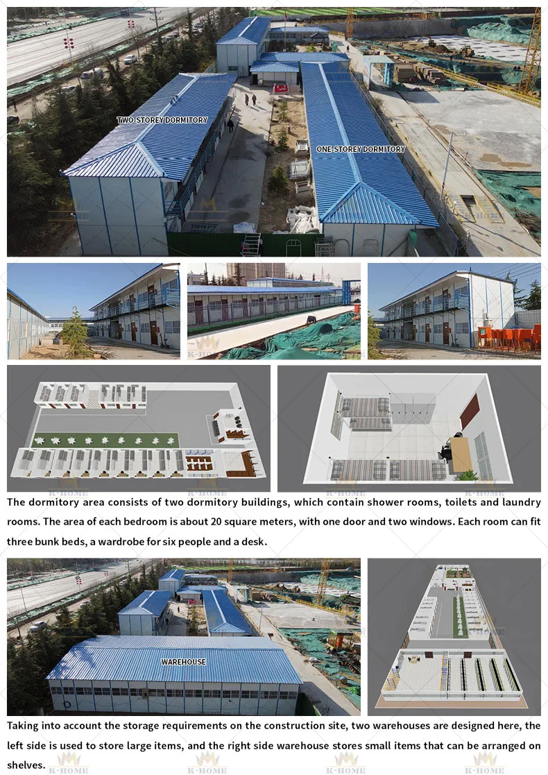 Alojamiento Modular Prefabricado de Bajo Costo para Barracas