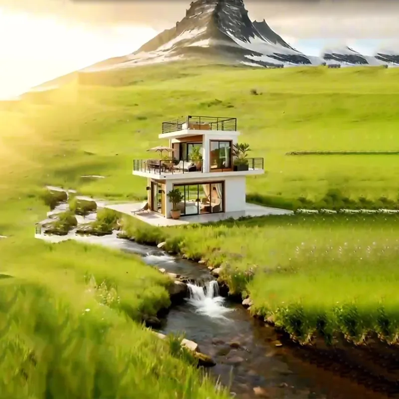 Casa Modular Ecológica para Soluciones de Vida Sostenible